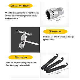Bicycle Repair Tool Kit, Universal Bike Maintenance Tool Set 44 Pcs
