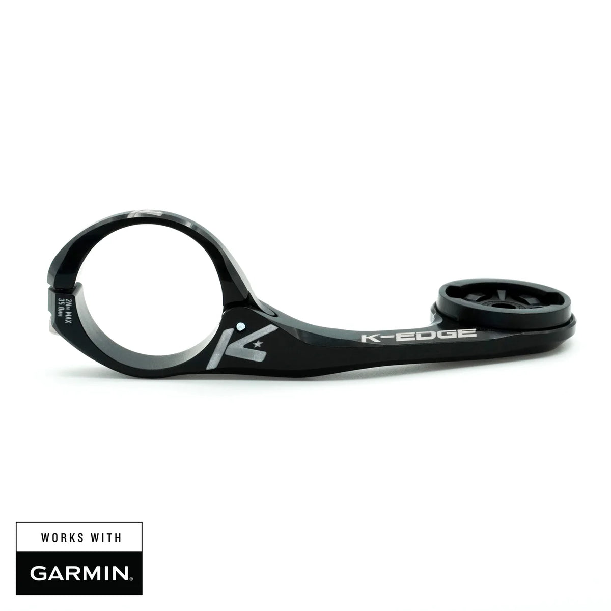 K-EDGE GARMIN MAX XL Combo Mount, 35.0mm, Black Anodize