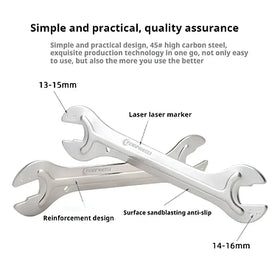 TOOPRE TL-S10A Mountain Bike Hub Wrench 13 14 15 16mm Open Bicycle Hub Installation and Removal Tool