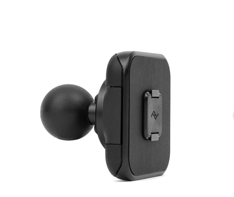 Peak Design Mobile // Motorcycle Mount // 1" Ball Locking Adapter // Black