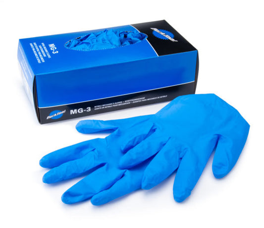 Nitrile Mechanic's Gloves, blue - box of 100 - Size S