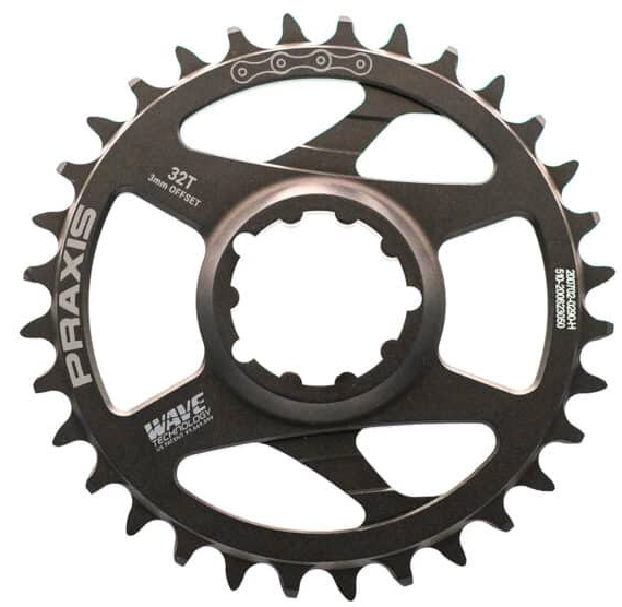 Praxis 32T DM-A 3-Bolt MTN Wave Tech (3mm offset)