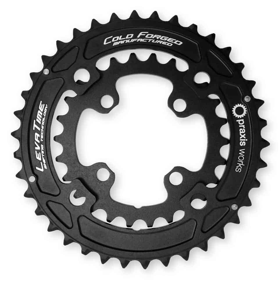 Praxis 2X MTB Chainring Set 36/26 104/64BCD, Black