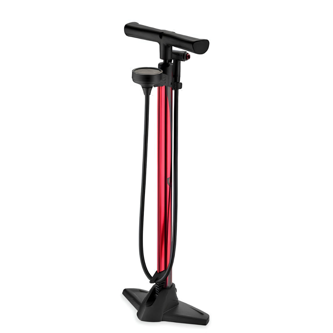 Giyo GF-5825 High Pressure Floor Pump (Maroon)