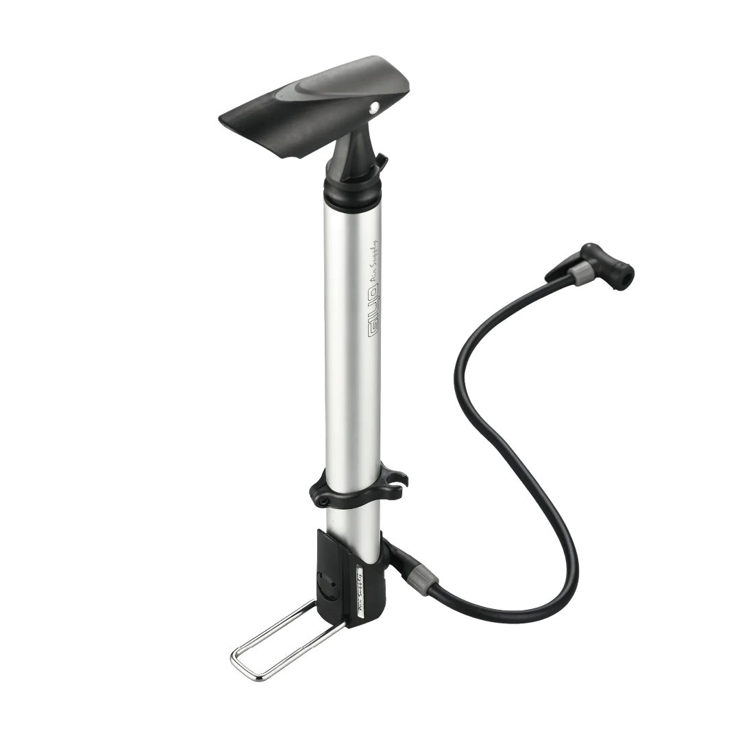 Giyo GM-06 High Pressure Floor Pump (Silver/Black)