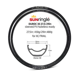 SunRingle Duroc 30 Rim Tubeless 29″ Wheels