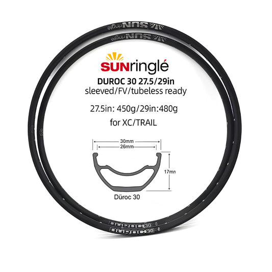SunRingle Duroc 30 Rim Tubeless 29″ Wheels