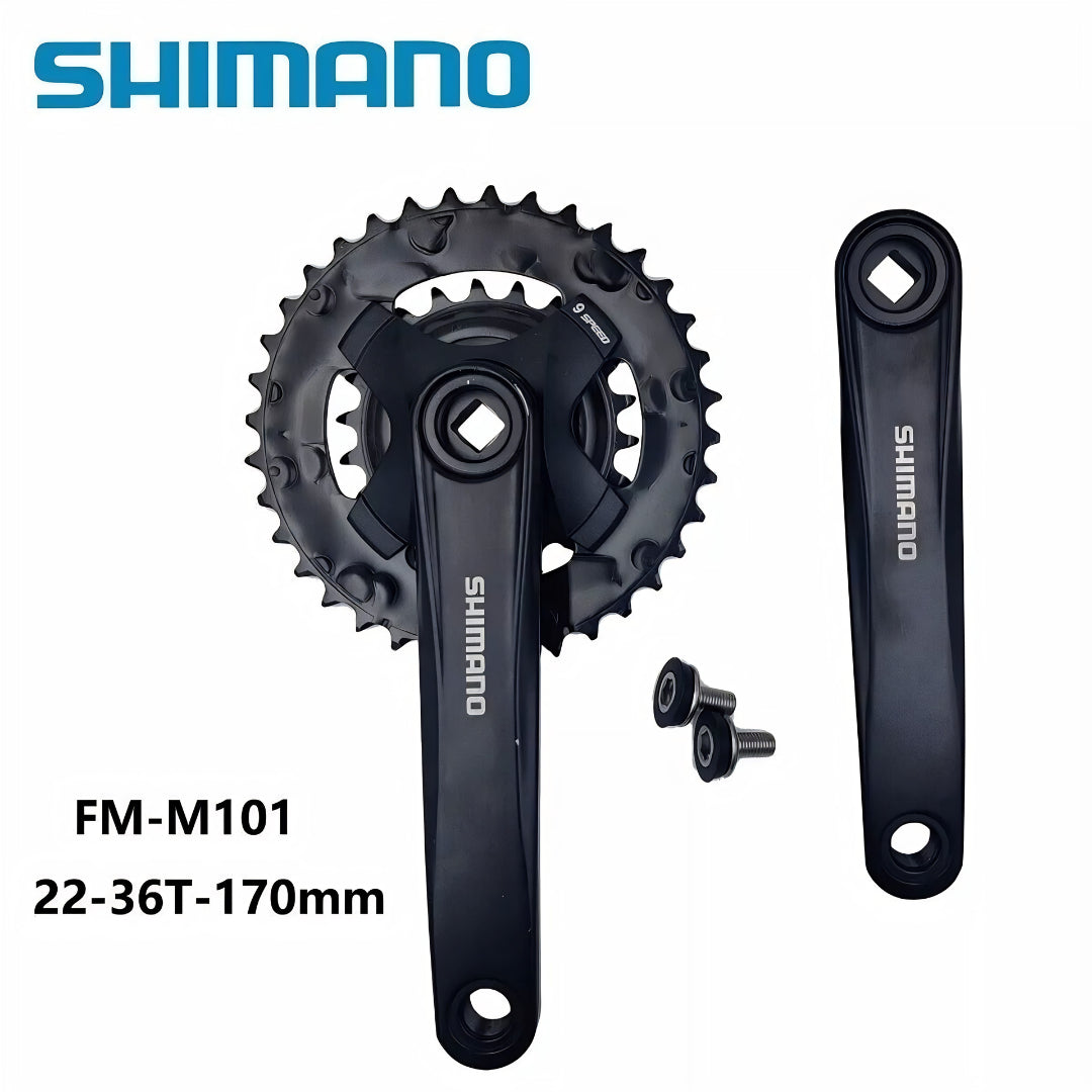SHIMANO FC-MT101-2 MTB Crankset – 2×9-Speed