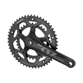 Road bike crankset – Prowheel OUNCE-621C-N 9 and 10 speed Crank set, Square Tapered, 50-34T, Compatible with shimano sora and tiagra groupset