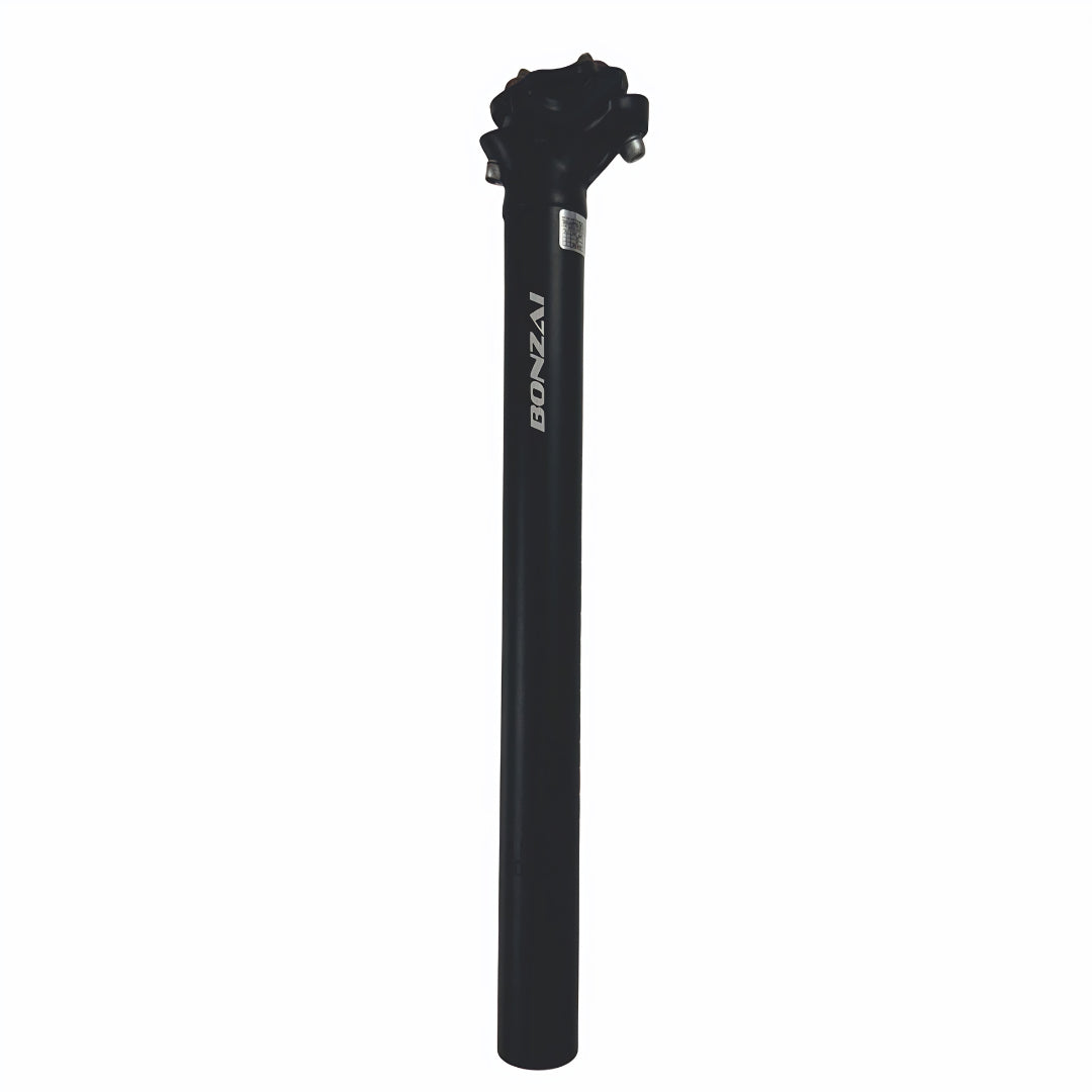 Bonzai 2-Bolt 30.4mm Aluminium Seatpost (Black) – 350mm length