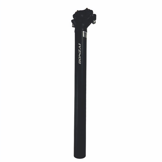 Bonzai 2-Bolt Aluminium Seatpost (Black) – 300mm length (30.4MM)