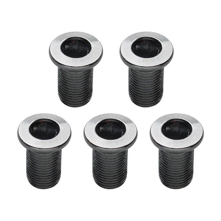 Problem Solvers 12.5mm Inner Chainring Bolts, Silver, Chromoly, Set of 5