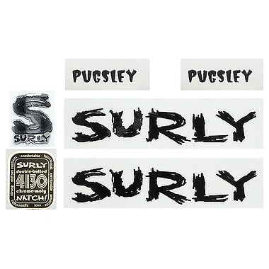 Surly Pugsley Frame Decal Set - White