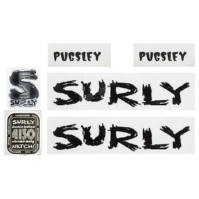 Surly Pugsley Frame Decal Set - White
