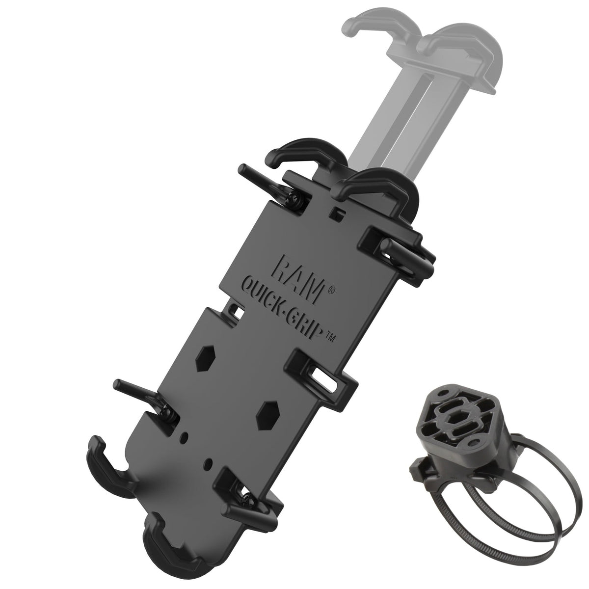 RAM® Quick-Grip™ XL Phone Mount with RAM® EZ-On/Off™ Bicycle Base