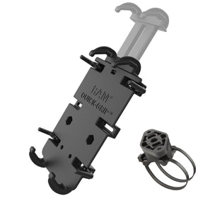 RAM® Quick-Grip™ XL Phone Mount with RAM® EZ-On/Off™ Bicycle Base