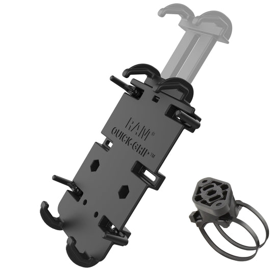 RAM® Quick-Grip™ XL Phone Mount with RAM® EZ-On/Off™ Bicycle Base