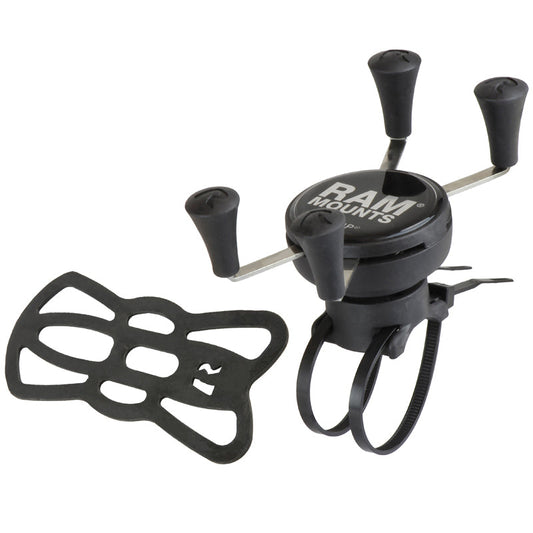 RAM® X-Grip® Phone Mount with RAM® EZ-On/Off™ Bicycle Base