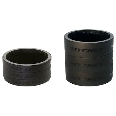 Ritchey Headset Spacers WCS Carbon Black UD Matte 28.6mm/3x5mm + 3x10mm Bag