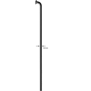Sapim Leader Spoke J-Bend 14G 310 Black