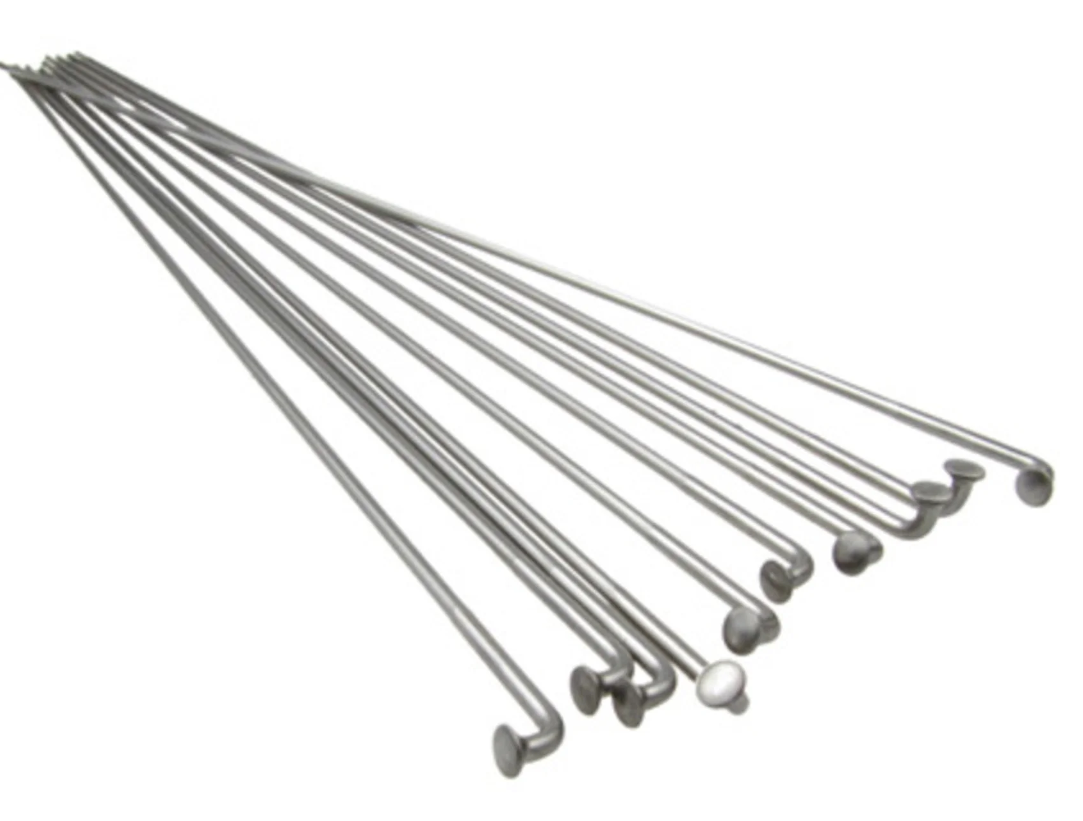 Sapim Leader Spoke J-Bend 14G Pre-cut, Silver, 192mm