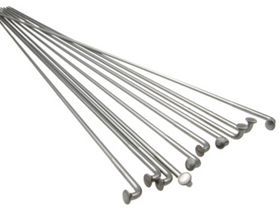 Sapim Leader Spoke J-Bend 14G Pre-cut, Silver, 196mm