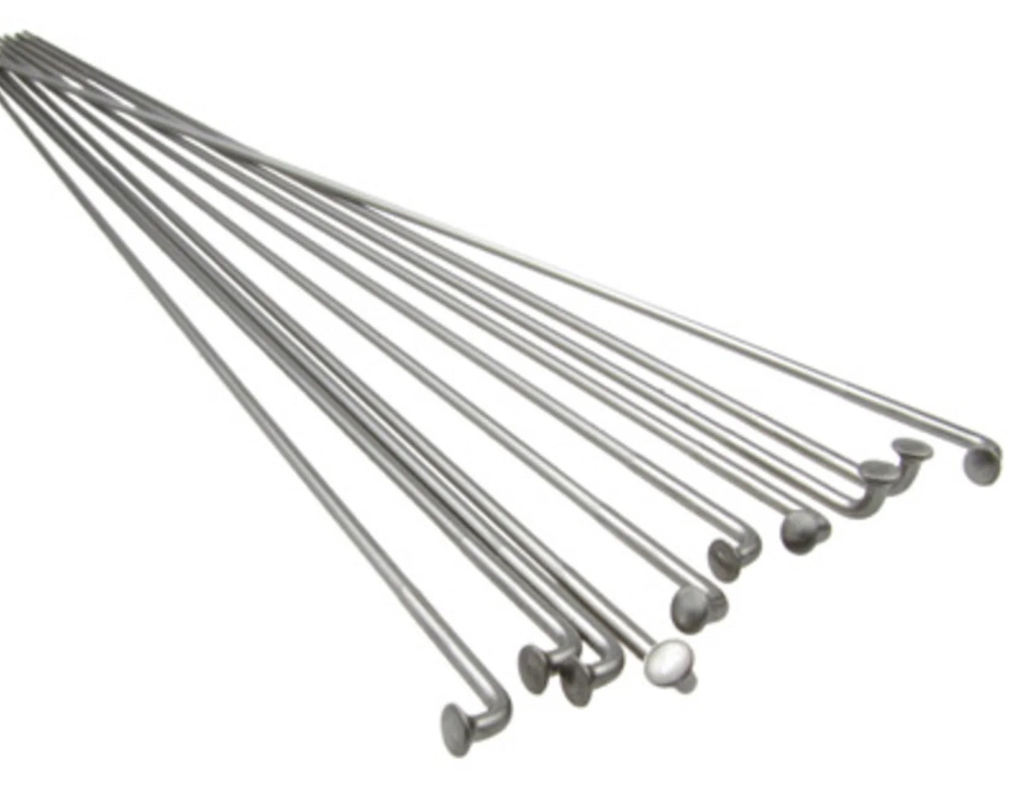 Sapim Leader Spoke J-Bend 14G Pre-cut, Silver, 257mm