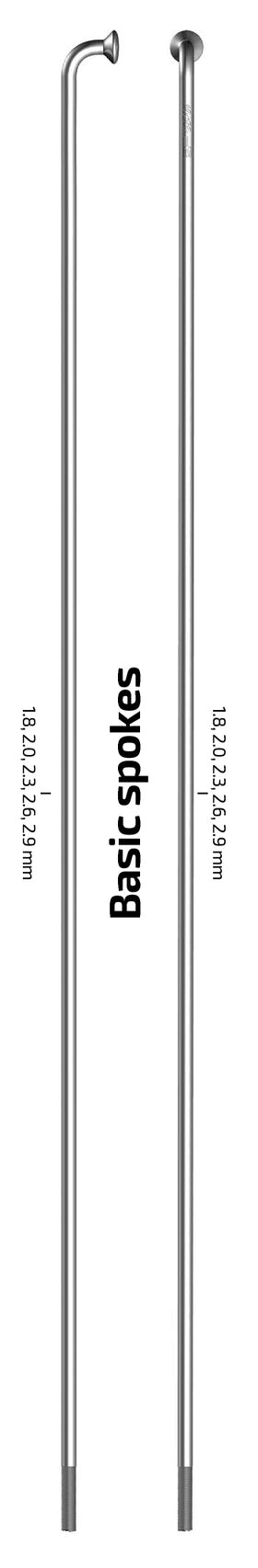 Sapim Leader Spoke J-Bend 14G 310 Silver
