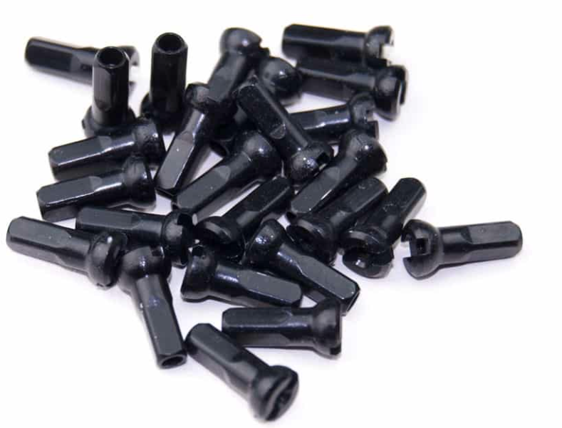 Sapim Polyax Nipple - Alu 14G 12mm, Black