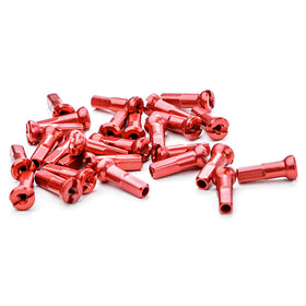 Sapim Polyax Nipple - Alu 14G 12mm, Red