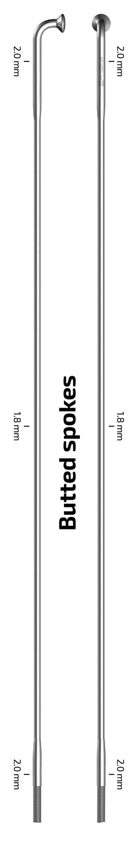 Sapim Race Spoke J-Bend 14G Pre-cut, DB (271) Silver