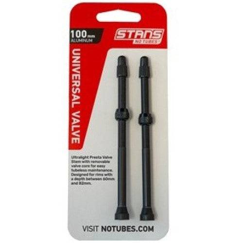 Valve Stem Pair, Universal, AL, Presta, 44mm