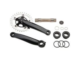 Surly Mr. Whirly Crankset, 175mm, 68/73, 33T, Black