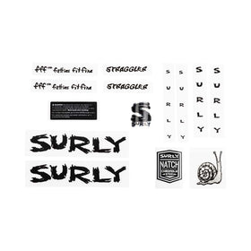 Surly Straggler Decal Set, Black