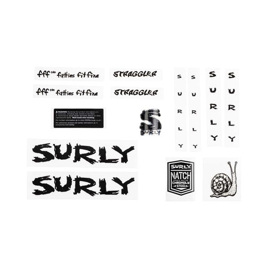 Surly Straggler Decal Set, Black