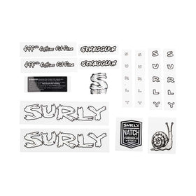 Surly Straggler Decal Set, White