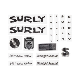 Surly Midnight Special Decal Set, Black