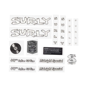 Surly Midnight Special Decal Set, White