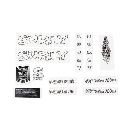 SUR Bridge Club Decal Set White