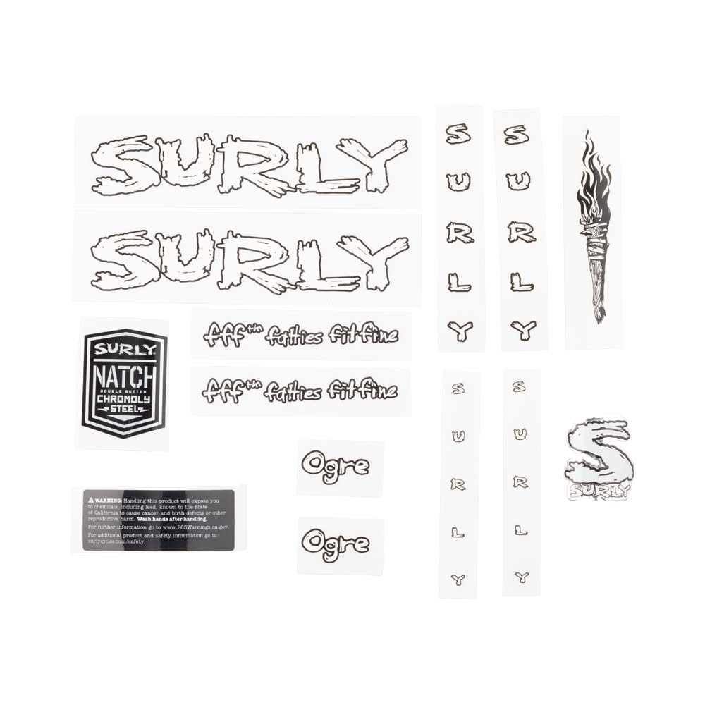 SUR Ogre Decal Set White