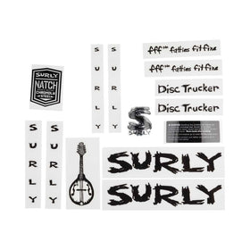 Surly Disc Trucker Decal Set, Black