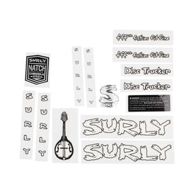 Surly Disc Trucker Decal Set, White