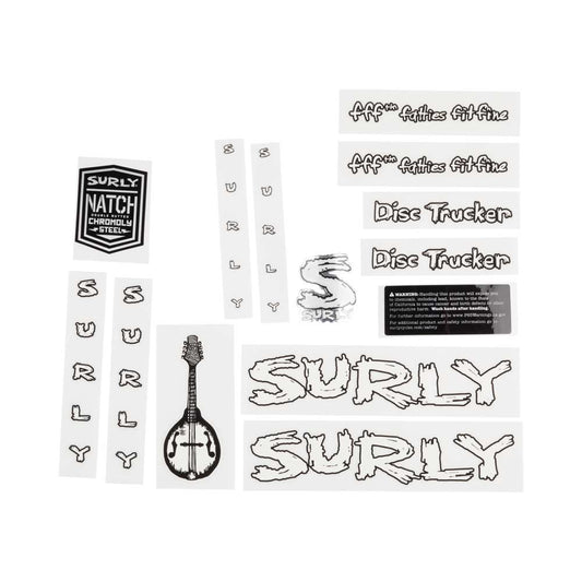Surly Disc Trucker Decal Set, White
