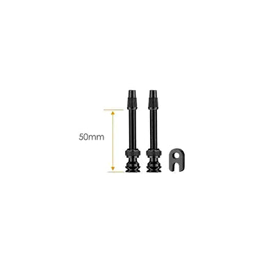 Light-Weight Tubeless Valve Stem,50mm Bk