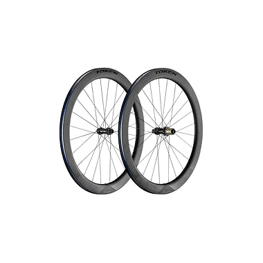 Token Ventous and Konax Pro Carbon Disc Brake Wheel- Shimano/Sram (Black/White Decal)