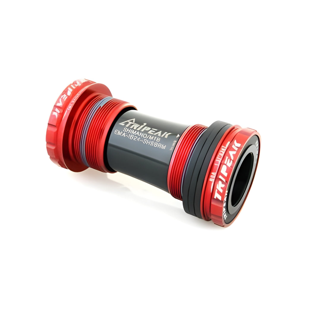 Tripeak BSA Threaded Bottom Bracket Shimano MTB (73mm)-Red