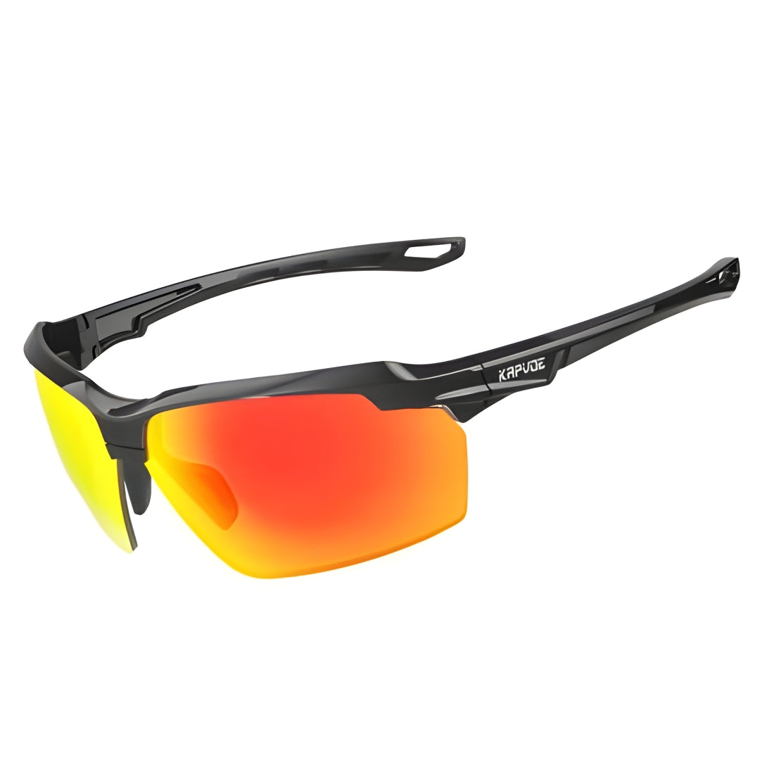 Kapvoe X87 Colour Polarized Glasses-Red/Black