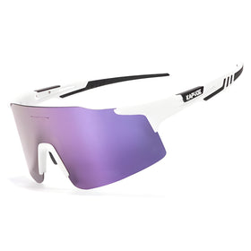Kapvoe X27 Rimless Sports Glasses-Purple/White