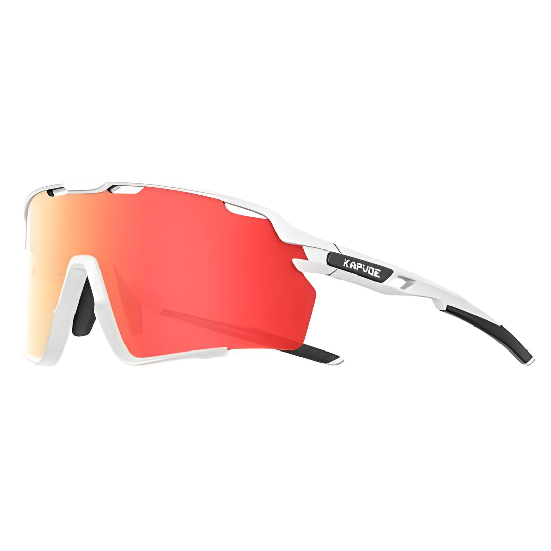 Kapvoe X170 Sports Sunglasses-Red/White