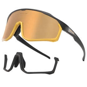 Kapvoe X93 Interchangeable Lower Frame Sunglasses-Gold/Black